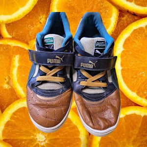 Puma Contact Sneakers Brown‎ and Blue  Size 8.5